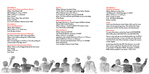 BHS '64 45th Reunion Invitation Pg 2